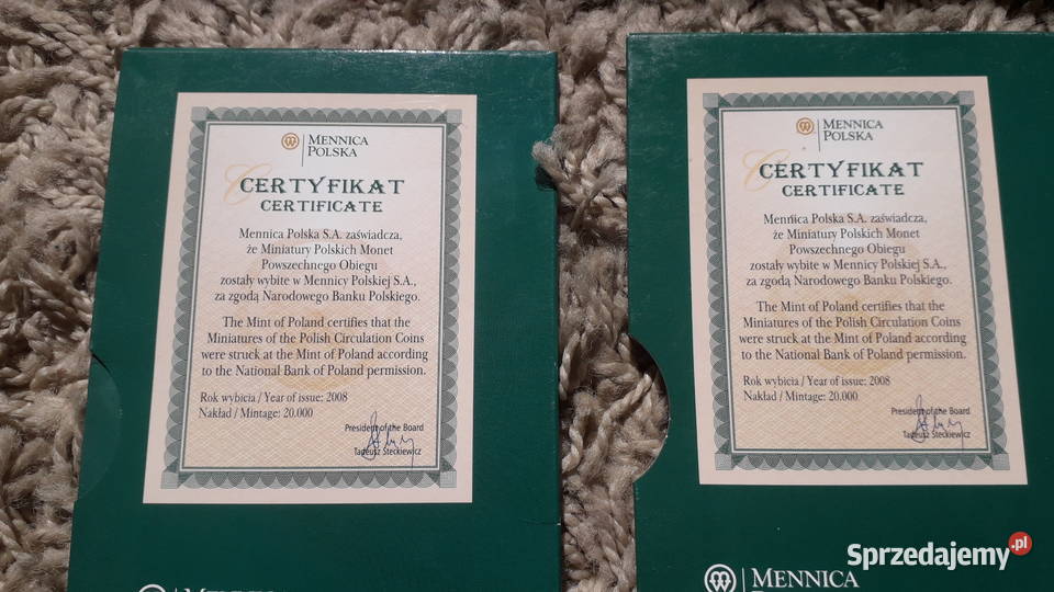 Monety Historyczne Miasta Polski i miniaturki podkarpackie