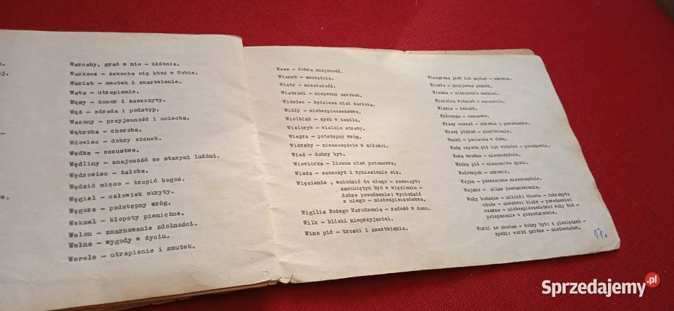 Stara broszura książeczka Sennik sprzedam