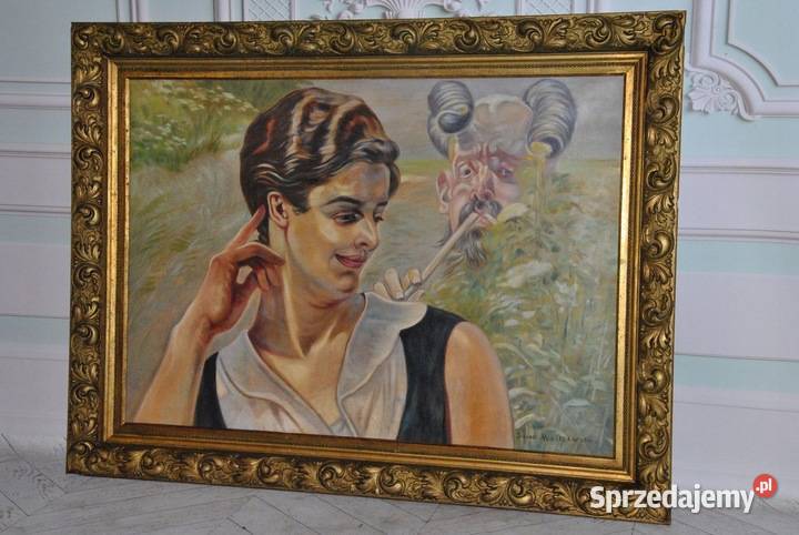 Jacek Malczewski ZALOTY Pałacowy Stary Obraz i Kraków