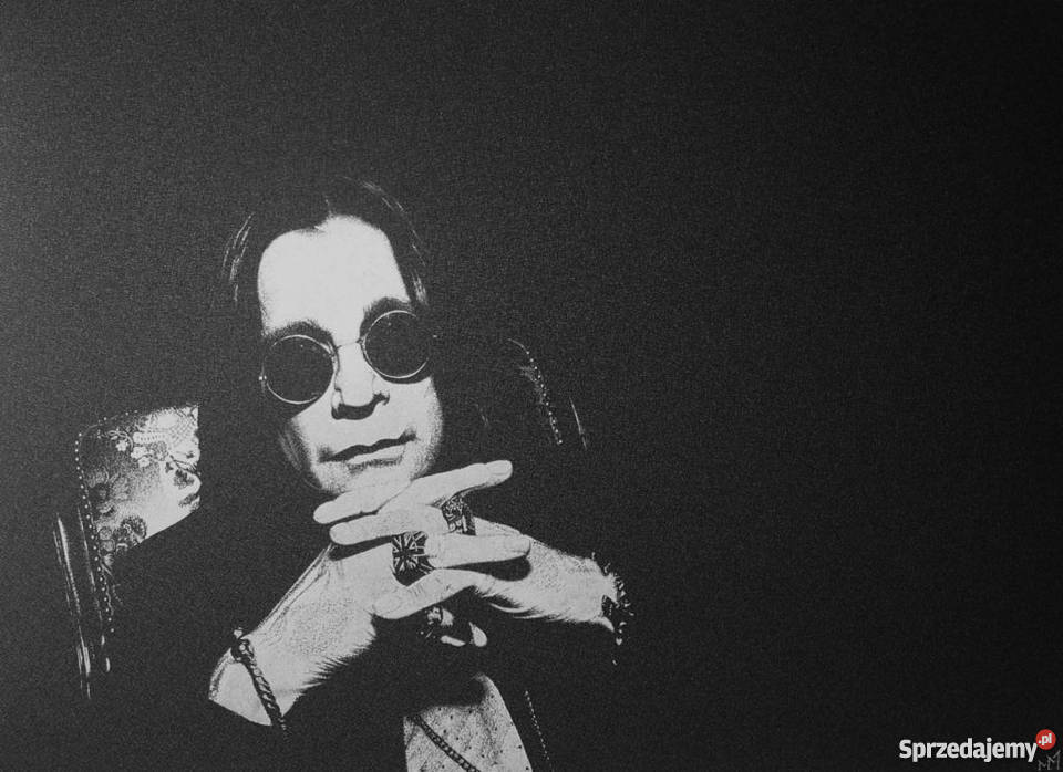 Ozzy Osbourne obraz na blasze grawerka Rękodzieło Sandomierz