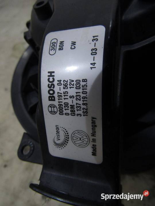 DMUCHAWA WĘTYLATORA NAWIEWU NAGRZEWNICY VW UP Dmuchawy sprzedam