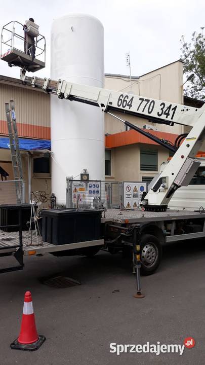 Podnośnik koszowy wynajem usługi zwyżka wycinka Wrocław