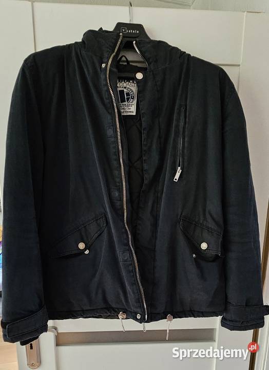 Kurtka pitbull L XL czarna kaptur męska parka Konstancin-Jeziorna