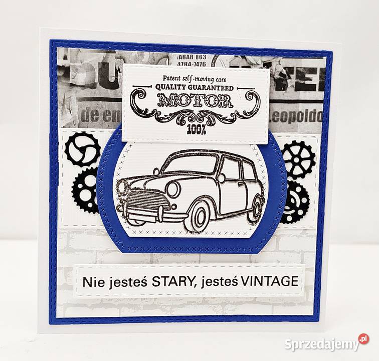 Kartka urodzinowa mężczyzny ręcznie Wejherowo