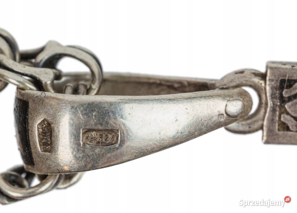 Krzyżyk na łańcuszku srebro k XX w Ukraina K95 Biżuteria dla Panów