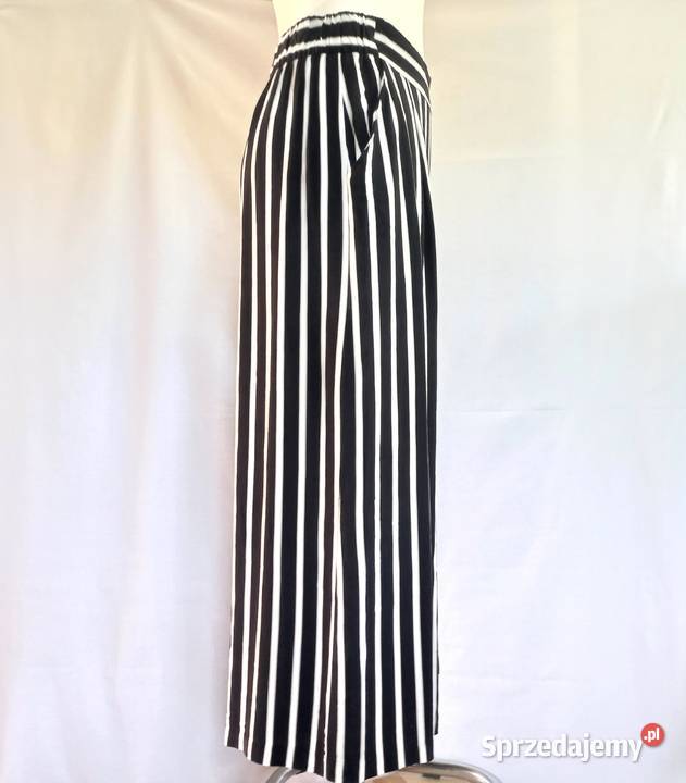 Spodnie damskie Kuloty PASKI r 40 HM wiskoza Paski sprzedam