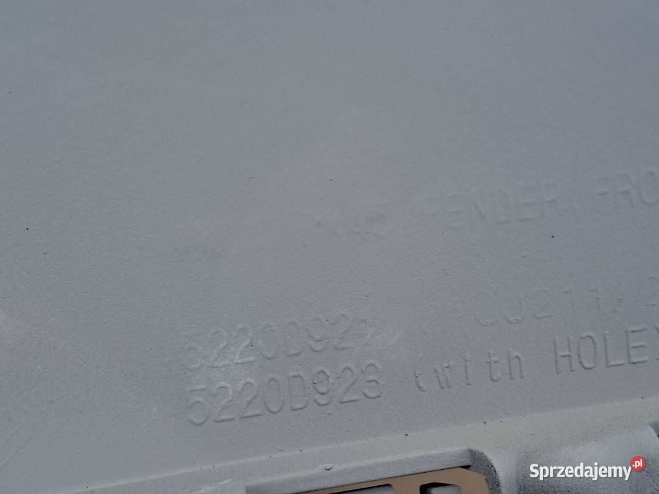 MITSUBISHI ASX BŁOTNIK LEWY PRZÓD PRZEDNI osobowe Bieleń