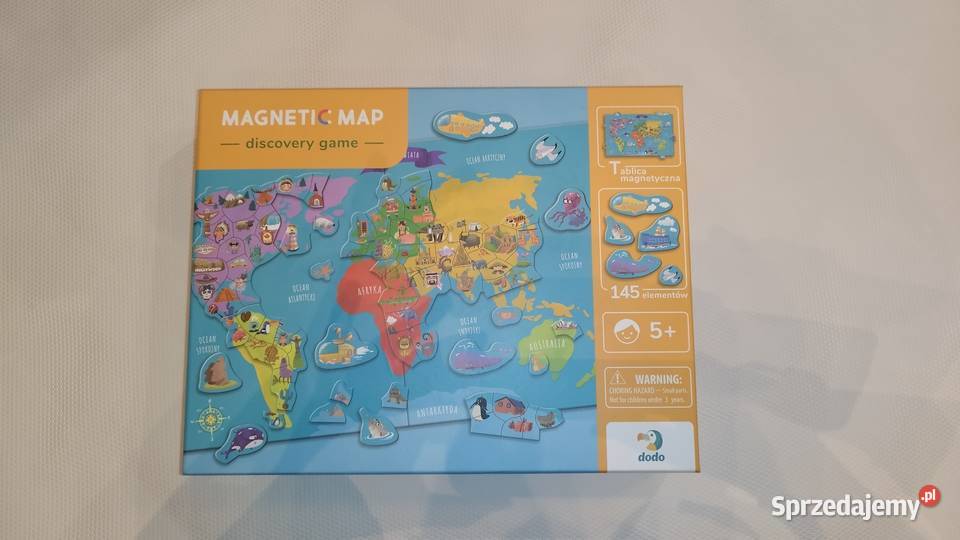 Dodo Magnetyczna Mapa Świata dzieci gra Warszawa sprzedam
