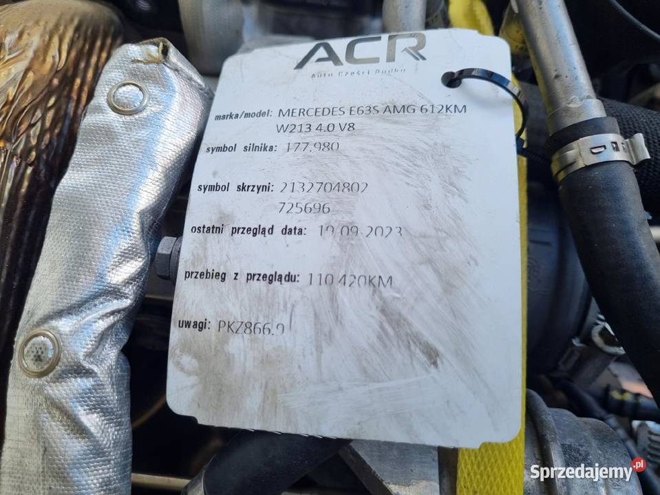 SILNIK Klasa S W222 C217 S63 S AMG 40 V8 BITURBO Janów