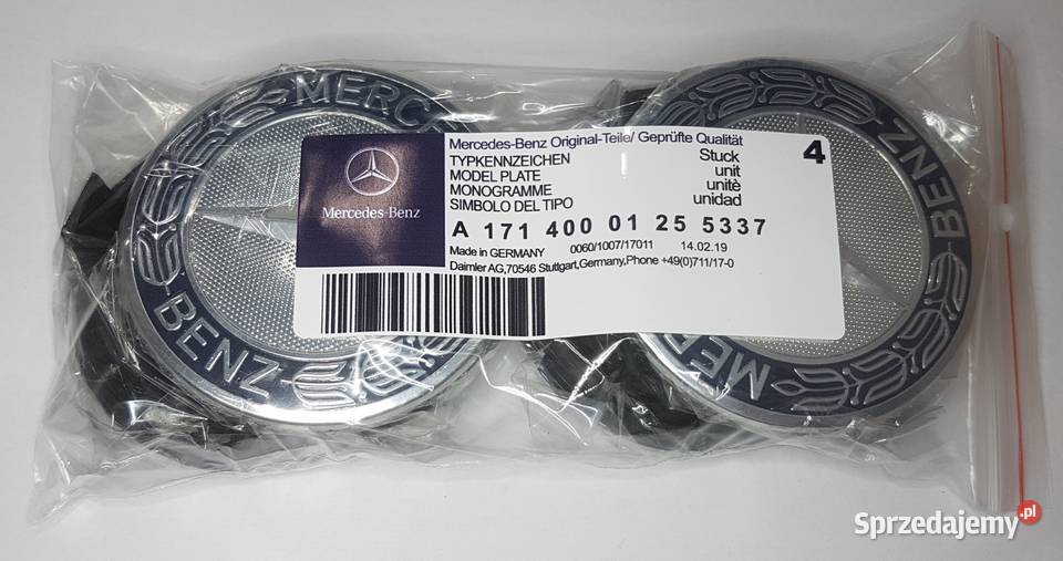 dekielki MERCEDES BENZ 75mm dekle ASO cl dark łódzkie Bełchatów