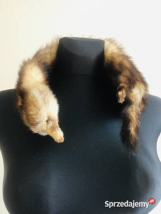 Szalik kożuszek kołnierz z tchórzofretki futerko Łódź sprzedam