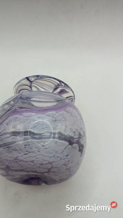 Wazon ze szkła dmuchanego artystyczny Zamość