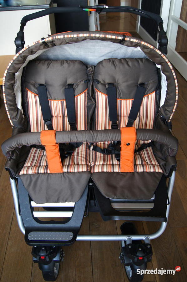 TEUTONIA ALU S4 AKCESORIA 2w1 gondole spacerówka Bliźniacze sprzedam