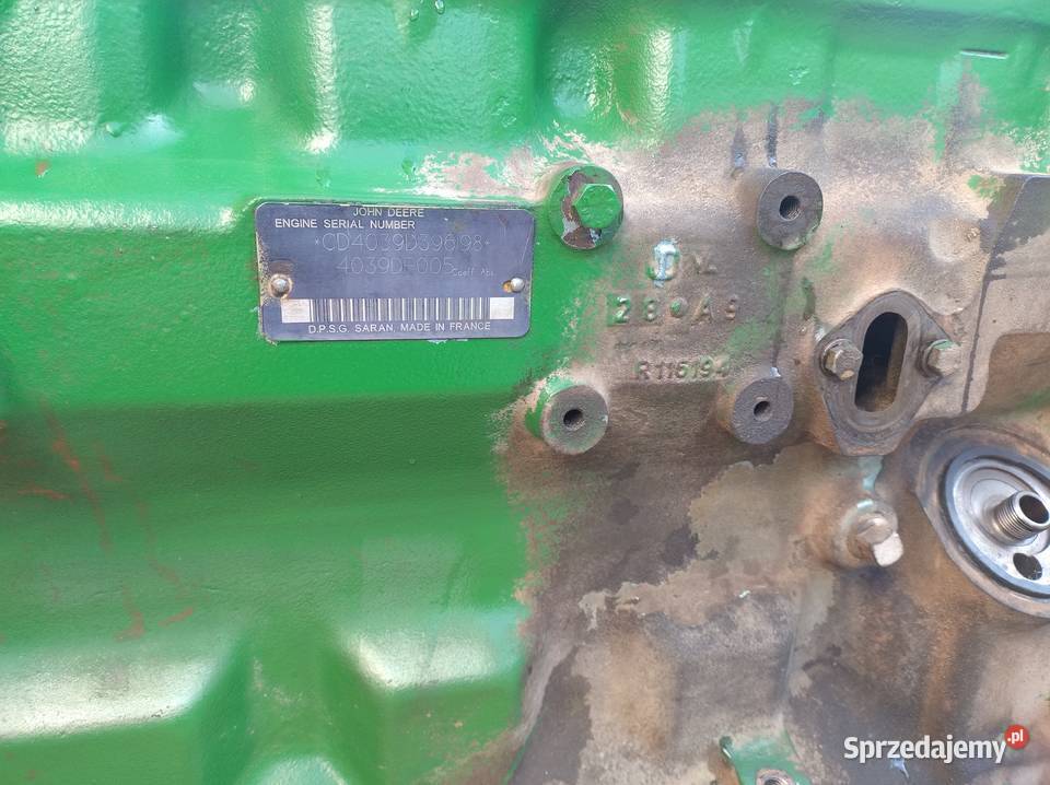 John Deere 2250 4039 R116194 silnik blok cześci Strzeszów