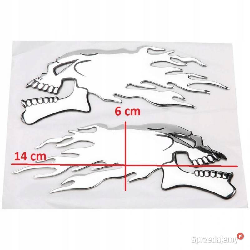 Naklejki czacha na motocykl motor quad rower Sosnowiec