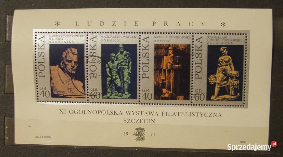 Znaczki pocztowe Polska Bloczek 18 Łódź