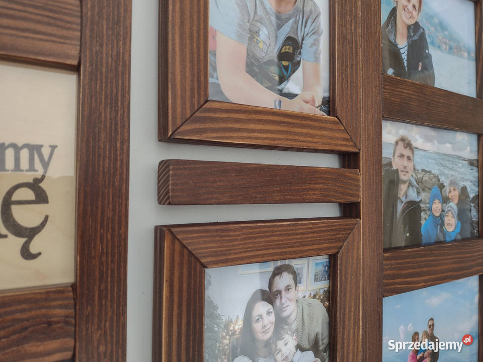 Drewniana Multirama Ramka na 12 zdjęć 10x15 Gorzów Wielkopolski