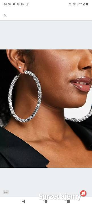 ASOS Duże bogato zdobione kolczyki koła z Kraków