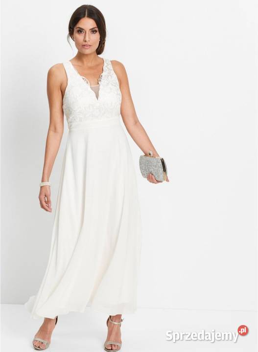 Suknia ślubna 36 S Bonprix ecru