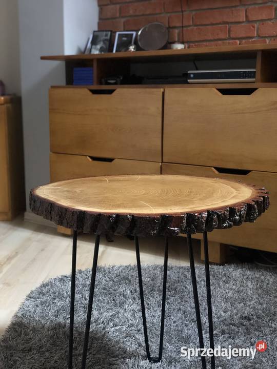 Stolik kawowy dębowy plaster dębu Stoliki kawowe i ławy Grabów nad Prosną sprzedam