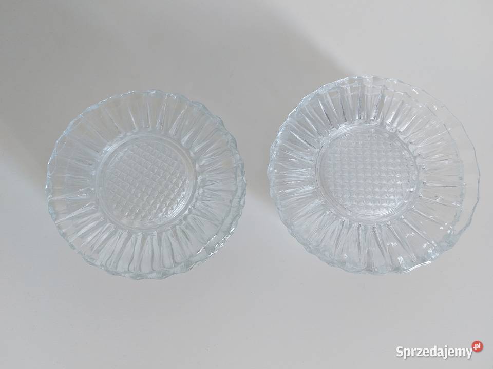 talerzyki szklane HSG Ząbkowice PRL 10 sztuk