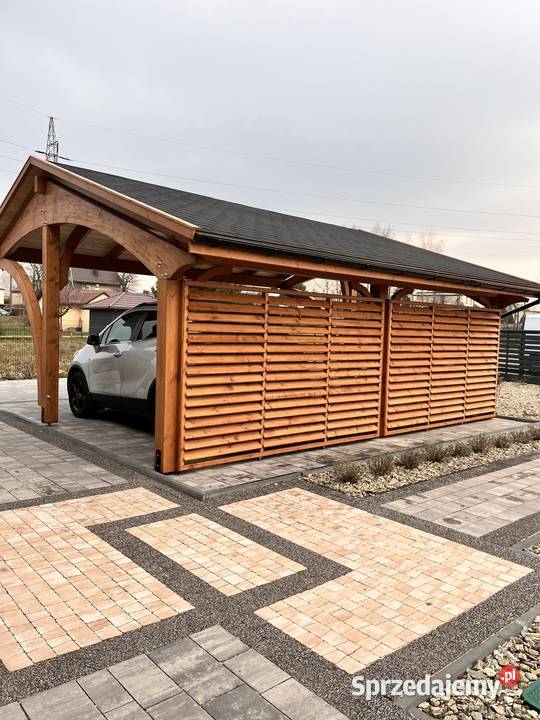 Carport wiata samochodowa garaż drewniany