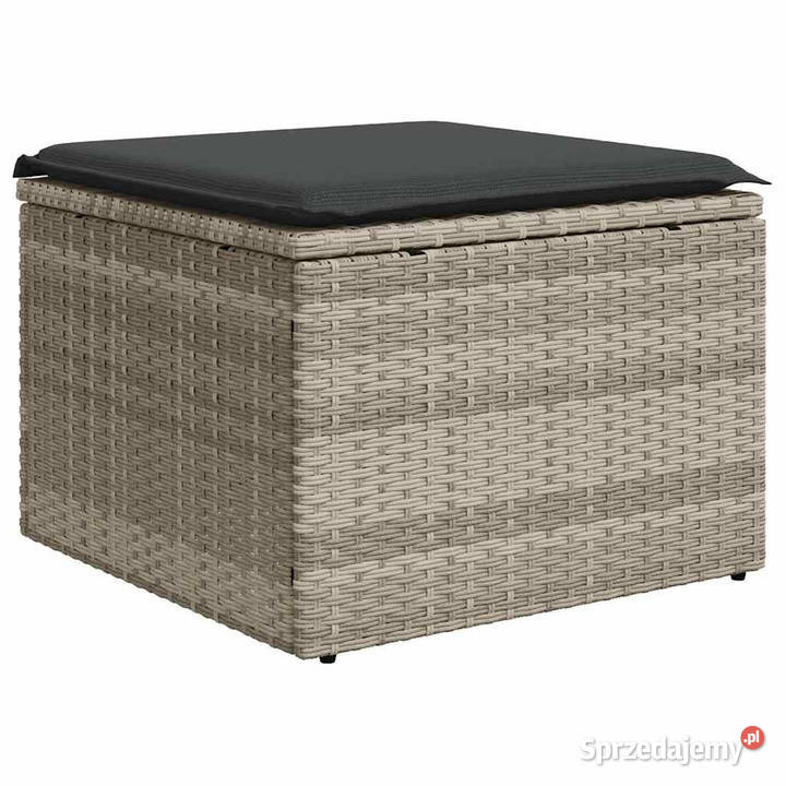 2cz sofa ogrodowa z poduszkami jasnoszary rattan mazowieckie Warszawa sprzedam
