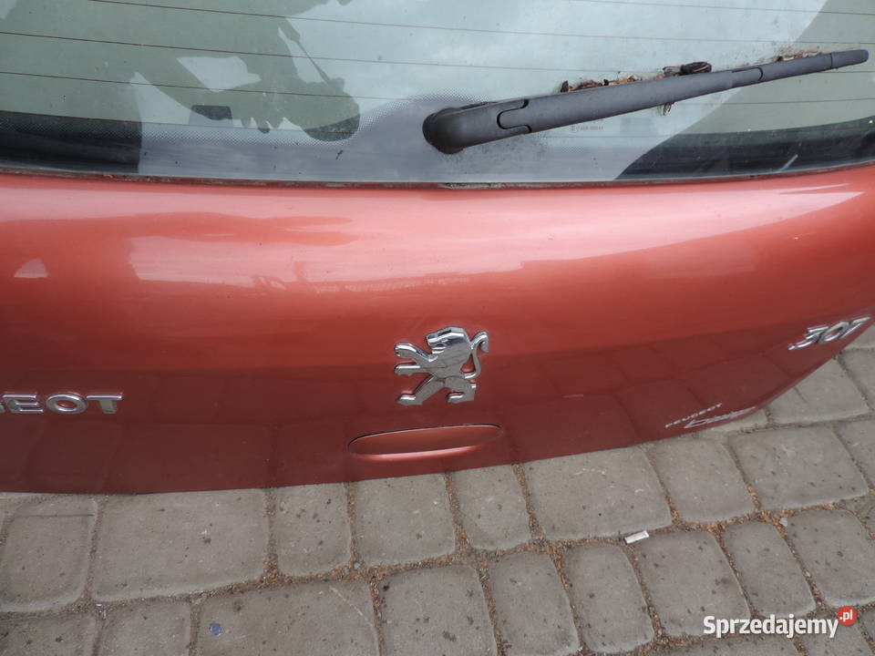 KLAPA TYLNA TYŁ PEUGEOT 307 HB