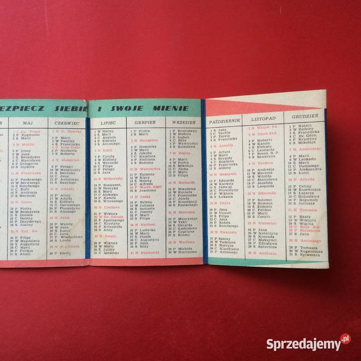 1390 Kalendarzyk PZU Szczecin