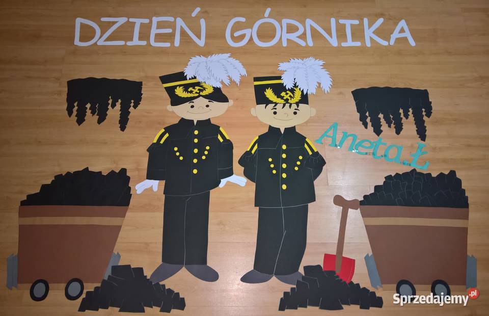 Dekoracje na Dzień Górnika z brystolu 504 102 Pozostałe
