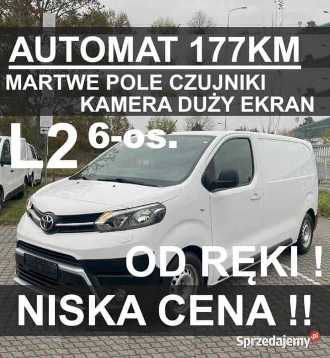 Toyota ProAce 6os Brygada 177 8AT Kamera Ekran 2000cm3 Szczecinek