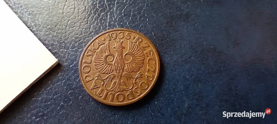 Stare monety 2 grosze 1935 2RP Polska piękna Numizmatyka