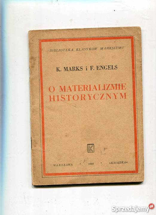 O materializmie historycznym Szczecin sprzedam