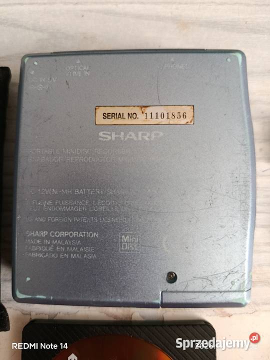 Mini Disc Sharp MDMT 180 Etui 2 Akumulatorki Przemków
