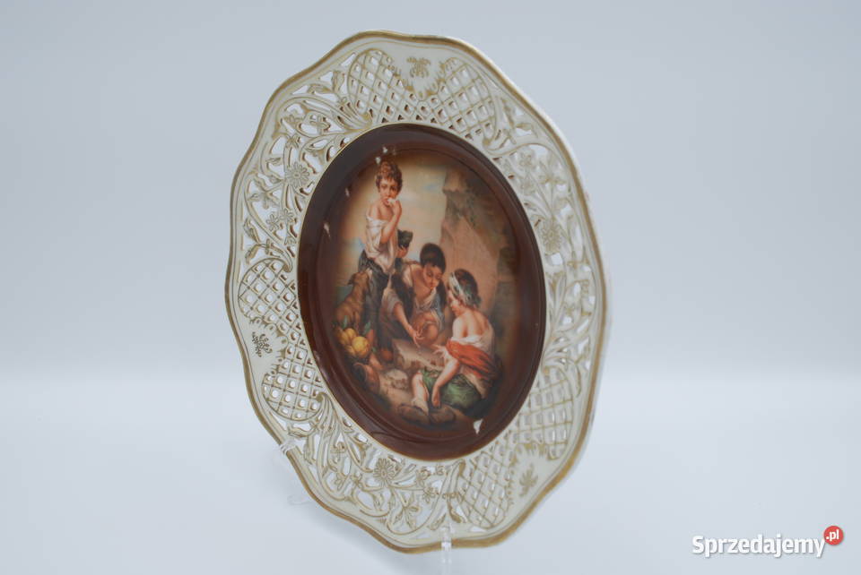 Paterka owocarka porcelana Dresden Drezno Niemcy Porcelana i szkło Poznań
