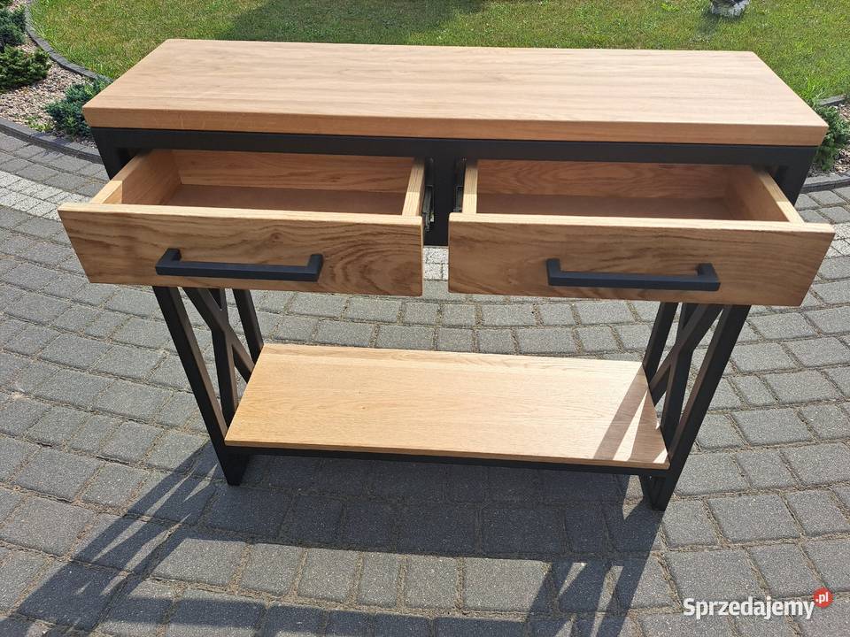 Konsola loft industrial z dębu Kraków sprzedam