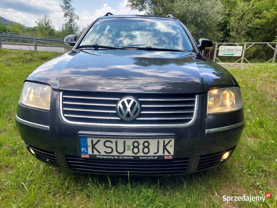Volkswagen Passat B5FL 19TDi Klimatronic Zadbany welurowa tapicerka małopolskie Sucha Beskidzka