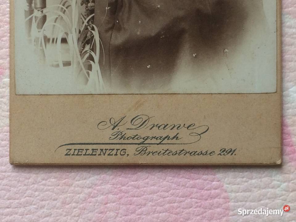 1234 SULĘCIN Niemieckie Zdjecie Kartonikowe Szczecin