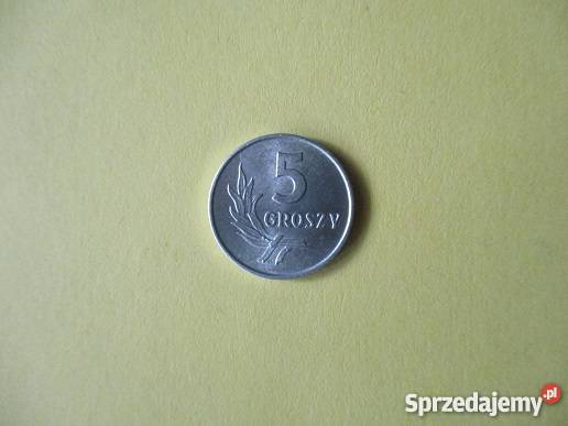 Moneta 5 groszy PRL 1968 Łódź