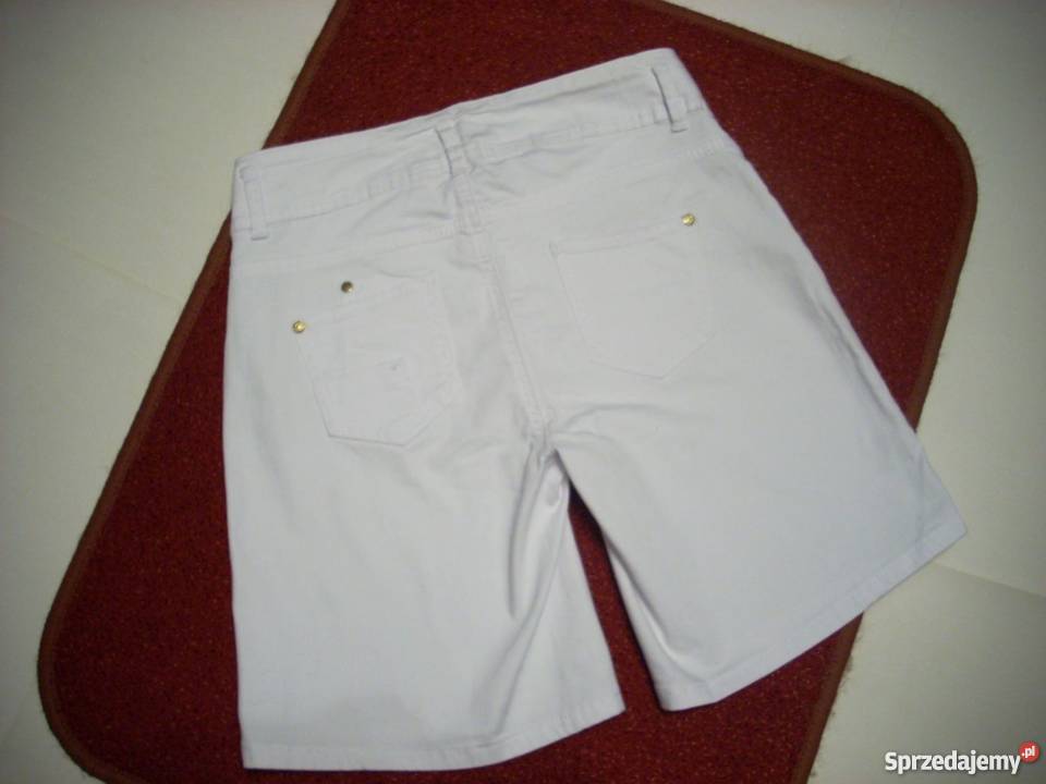 Białe Spodenki Szorty 40 42 biały Nowy Sącz