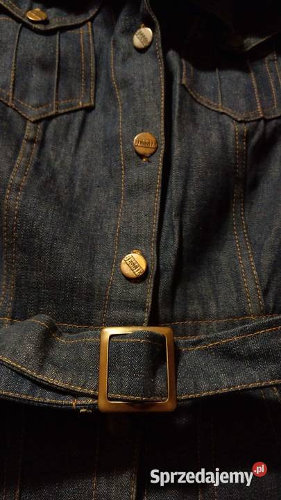 Sukienka jeansowa kieszenie vintage made in mazowieckie Warszawa