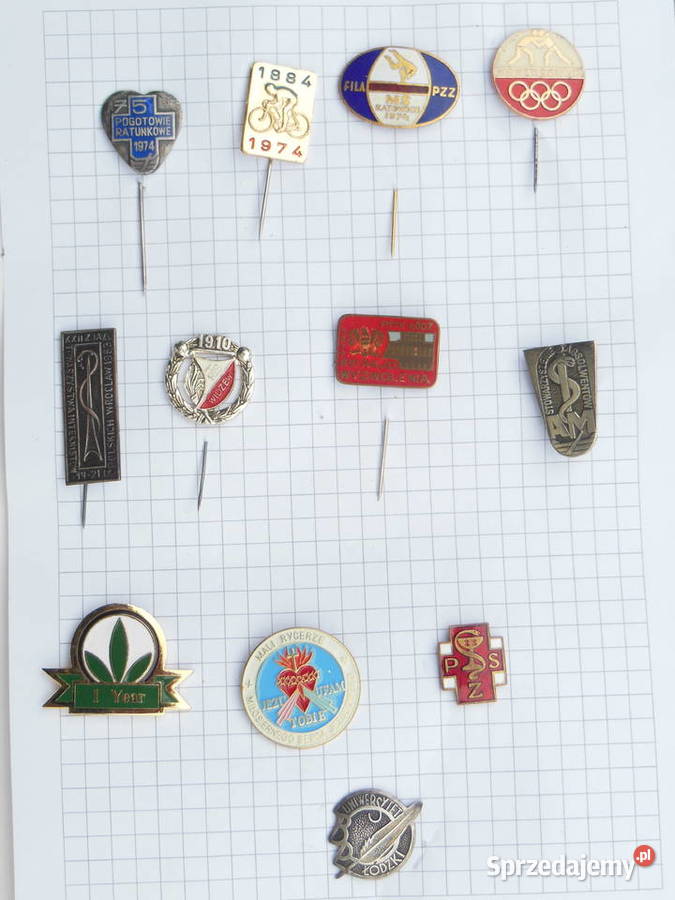 Przypinki z okresu PRLróżne Wrocław
