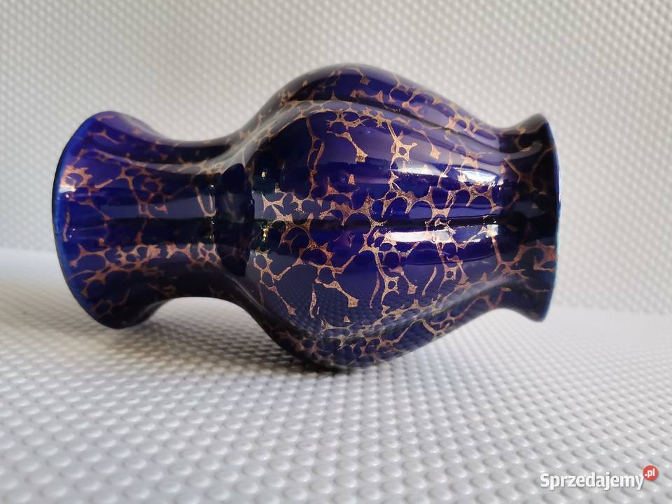 Stary kobaltowy wazon porcelana porcelit Katowice