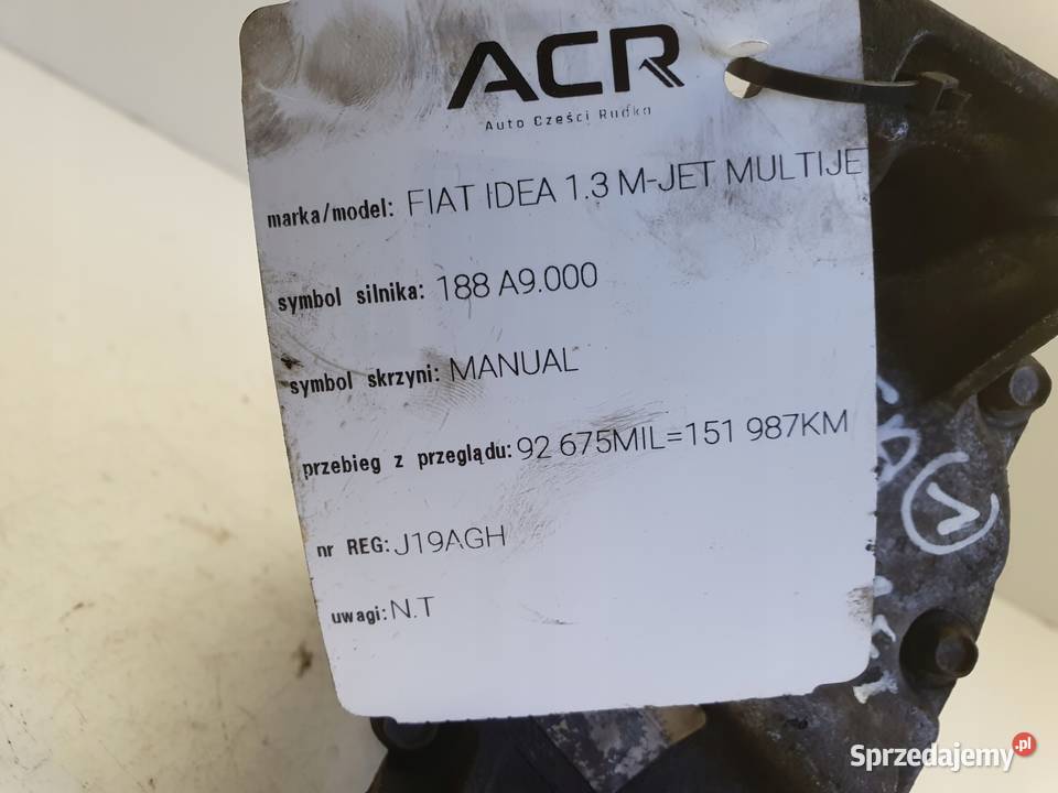 SPRĘŻARKA KLIMATYZACJI Fiat Idea 13 MJET pompa Chełm