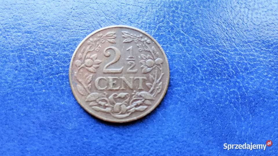 Stare monety 2 12 cent 1944 Curacao Lesko sprzedam