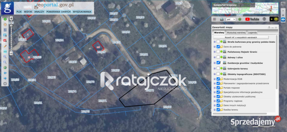 Grunt 2055m2 Zbychowo Żwirowa budowlana sprzedam