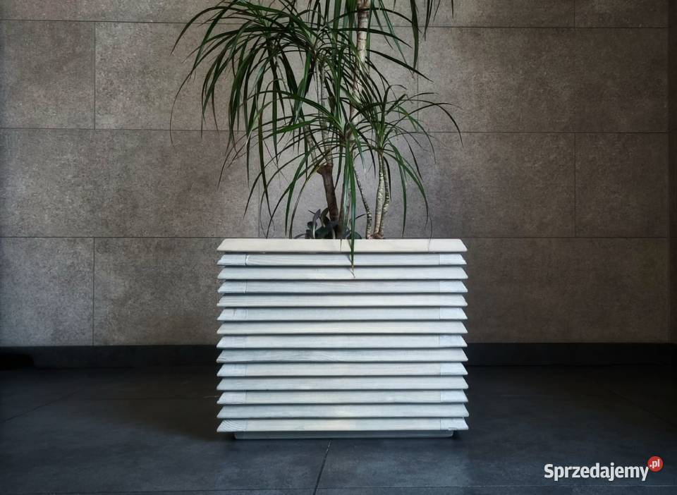 Donica drewniana 3D nowoczesna styl industrialny Kalety