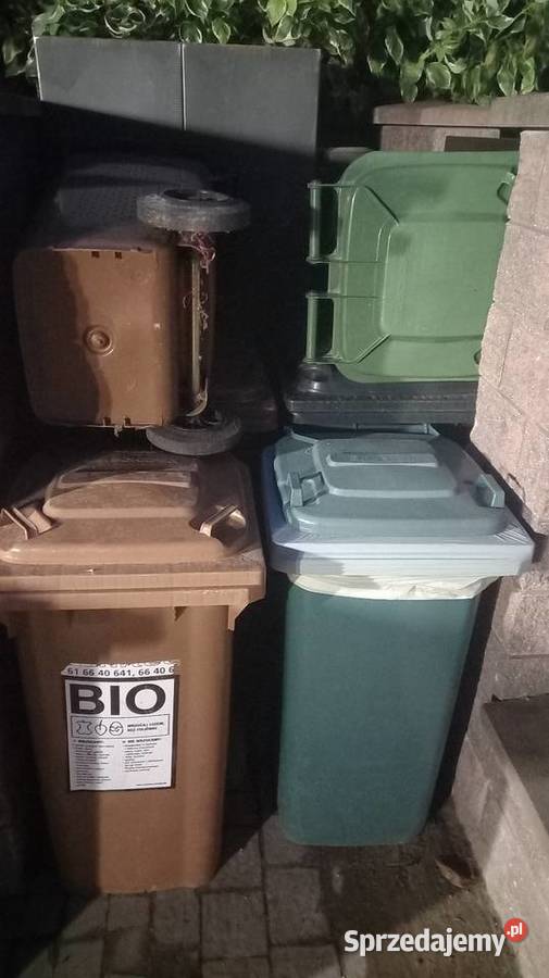 Kubeł na smieci 120 bio i szkło lzmieszane Kórnik