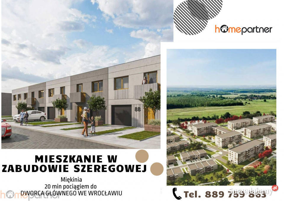 Mieszkanie 8805 metrów 4 pokoje Miękinia