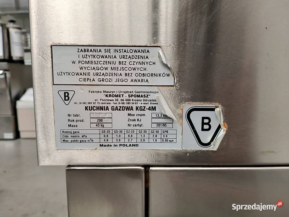 Kuchnia gazowa z piekarnikiem elektrycznym dolnośląskie Wrocław